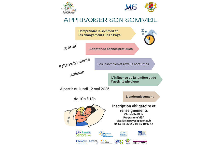 Atelier Apprivoiser son sommeil à Adissan